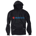 Black Suzuki ATV Mens Medium Hoodie - FE-15-88400