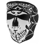 Gangster Skull Zan Super Moto Full Face Mask