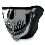 Glow In The Dark Skull Zan Half Face Mask