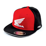 Street Bike Medium Mens Red Honda Flex Fit Hat