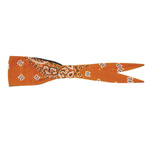 Orange Paisley Sport Bike Old School Bandanna