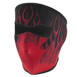 Red Flames Zan Four Wheeler Full Face Mask - TR-50-9406