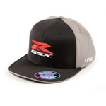 Motorcycle Mens Medium Black GSXR Flex Fit Hat