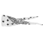 White Paisley FMX Old School Bandanna