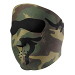 Woodland Camo Zan Dirt Bike Full Face Mask