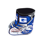 Garerne Motocross Boot Can Neoprene Koozie 4 Inch Blue